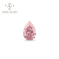 ForeverFlame 3ct fancy pink  Pear Cut Angel's tears  diamond CVD CZ Moissanite